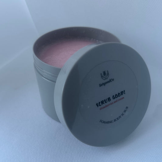 Strawberries & Cream Foaming Sugar Body Scrub